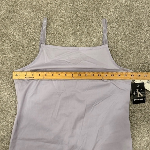 Y2K Vintage Calvin Klein Deadstock Lavender High Neck Mini Sun Dress Size 8 NWT - Picture 5 of 7